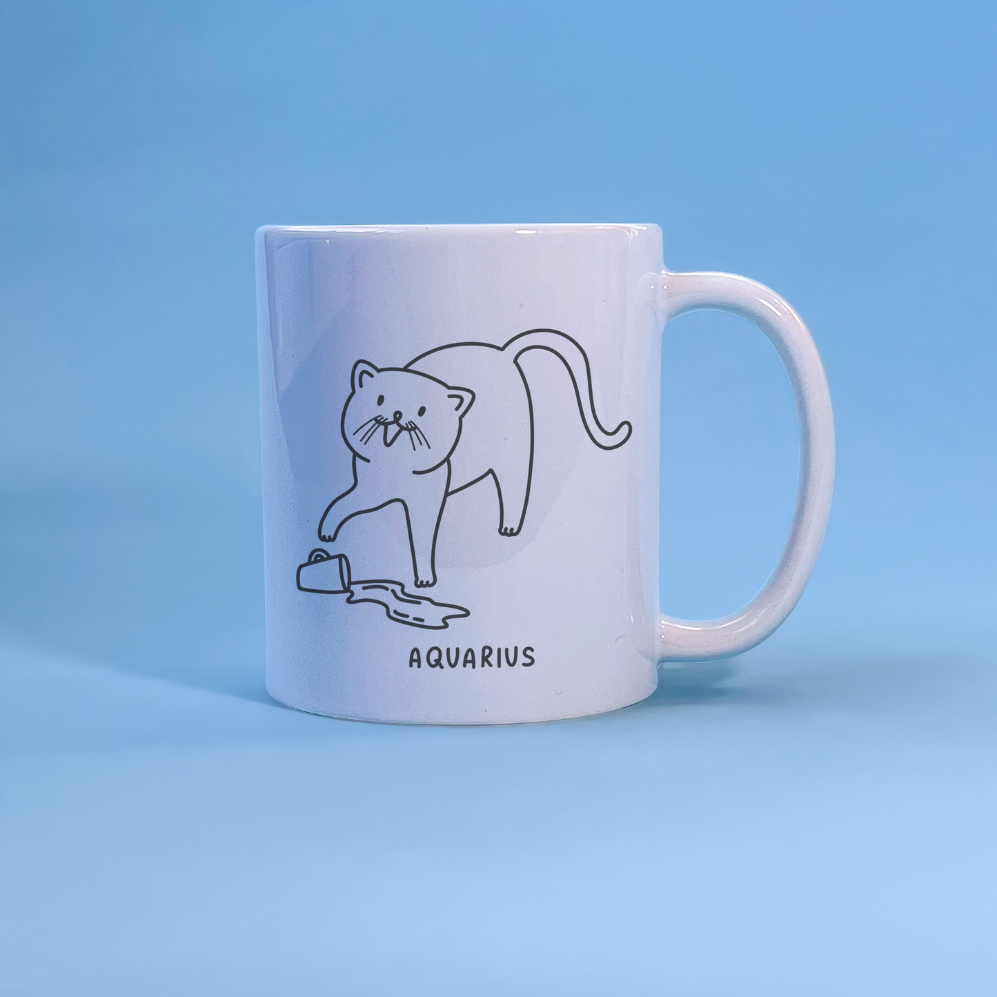 Aquarius Cat Mug