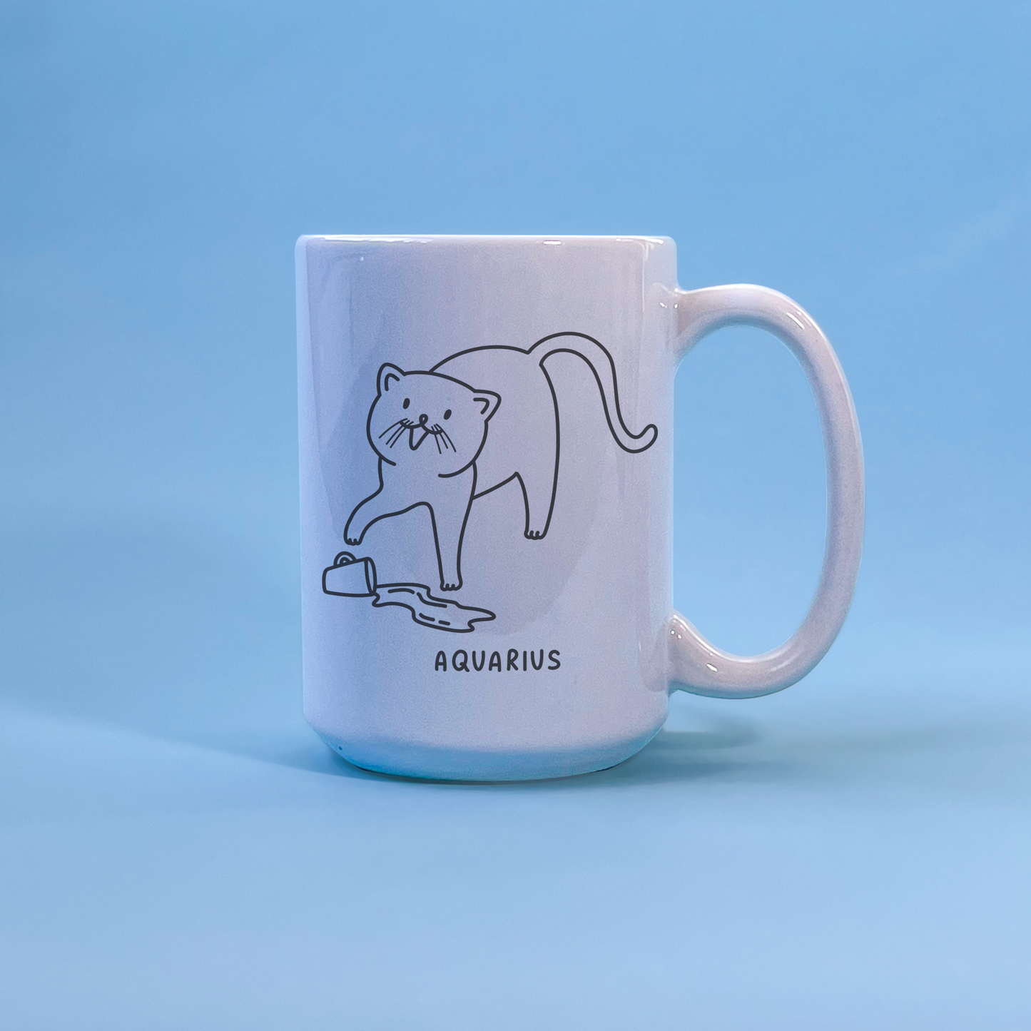 Aquarius Cat Mug