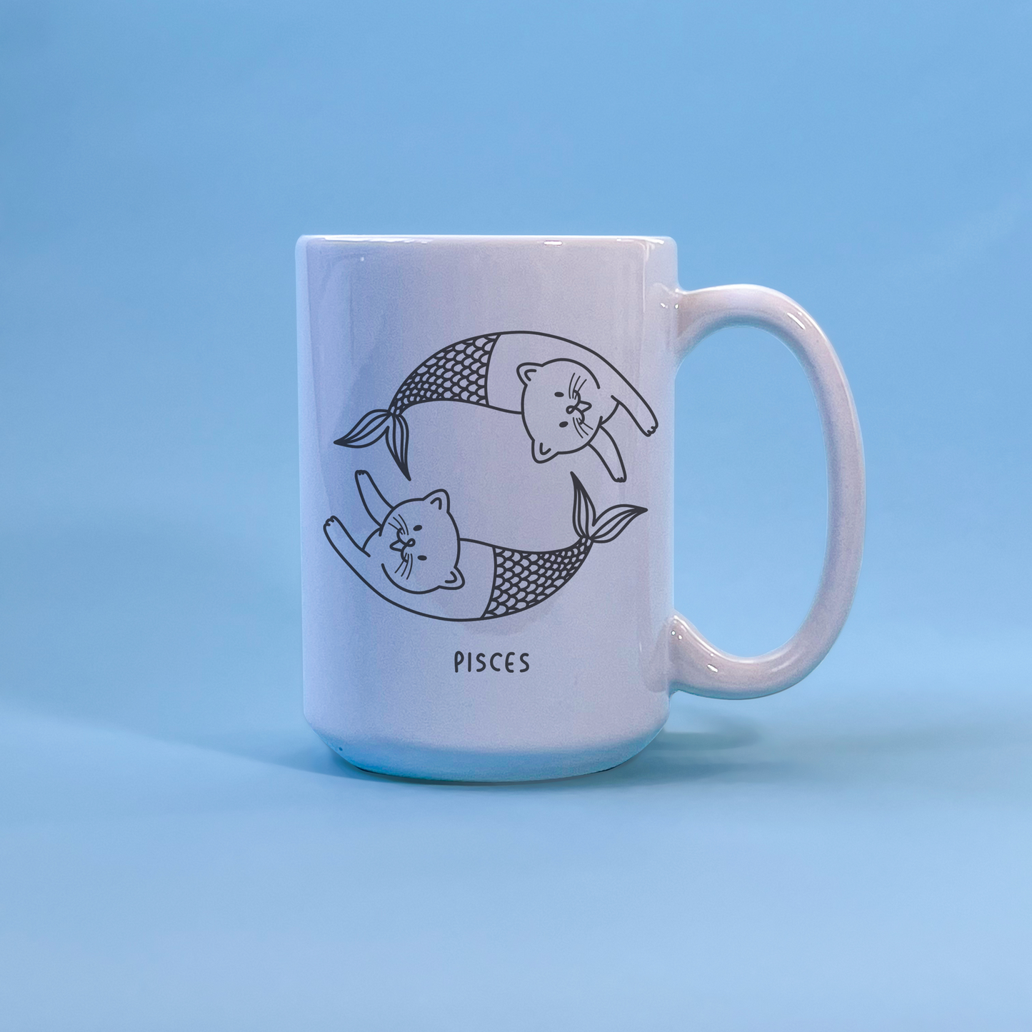 Pisces Cat Mug